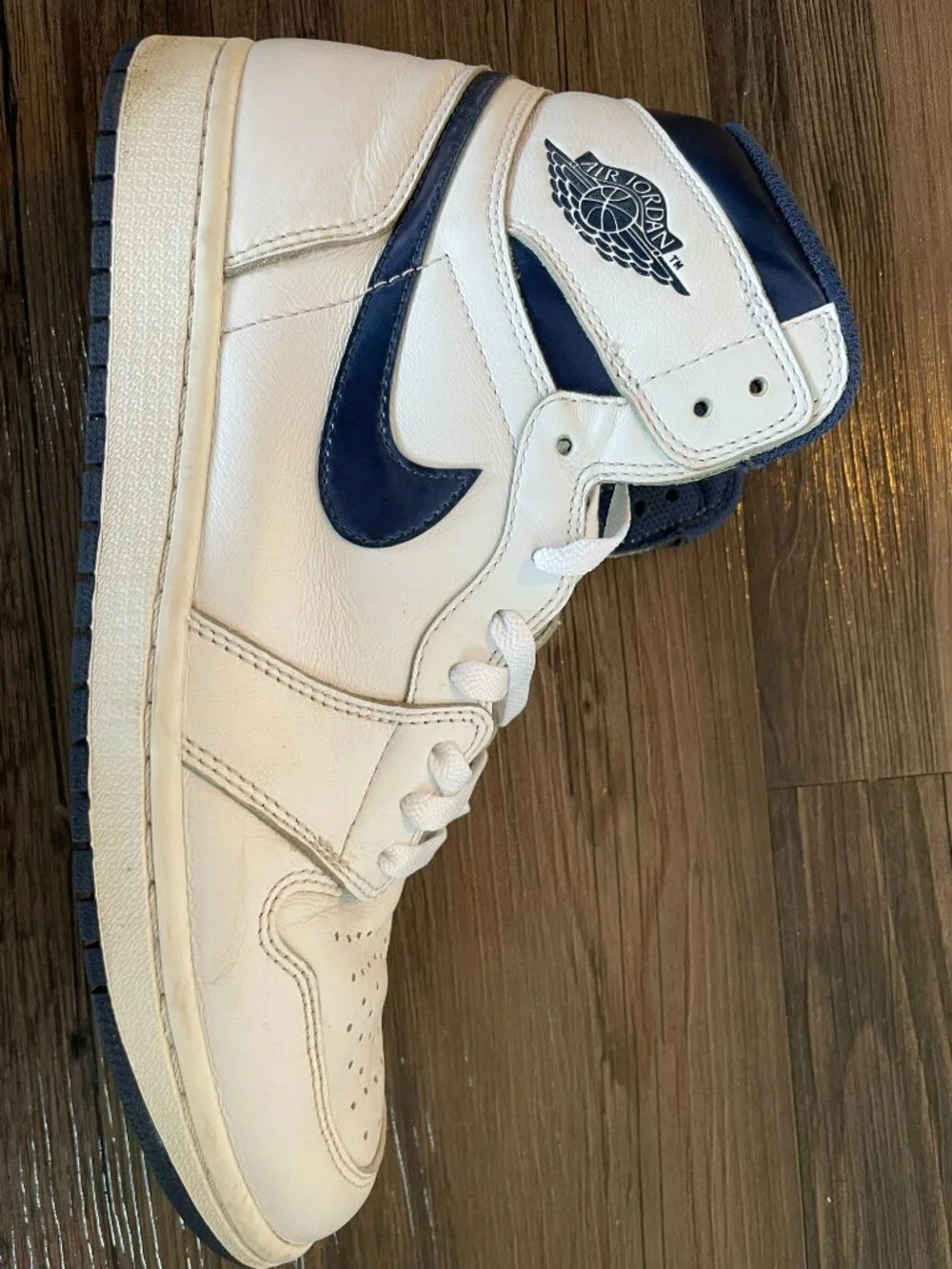 Nike Air Jordan 1 High OG Metallic Navy 2016 555088-106 Size 11.5 Authenticated